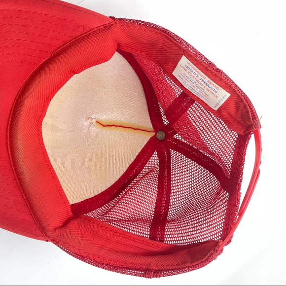 True Vintage Armadillo Brand Red NASA hat Trucker - Picture 5 of 13